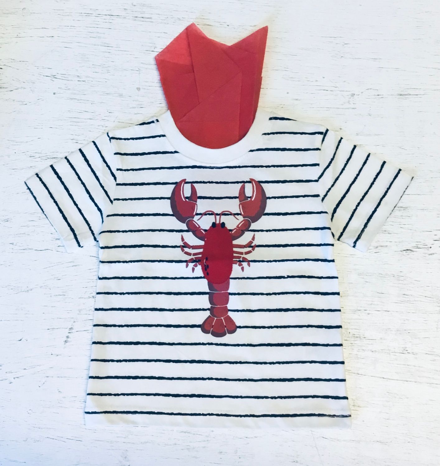 Stripe lobster s/s tee