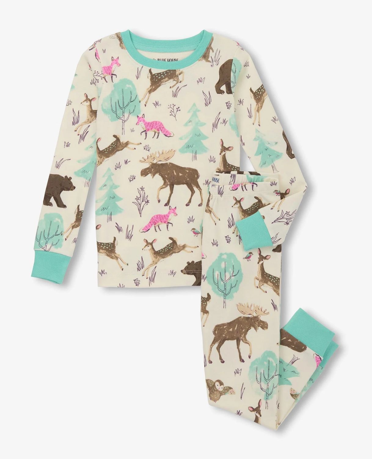 Forest Creatures Kids Pajama Set