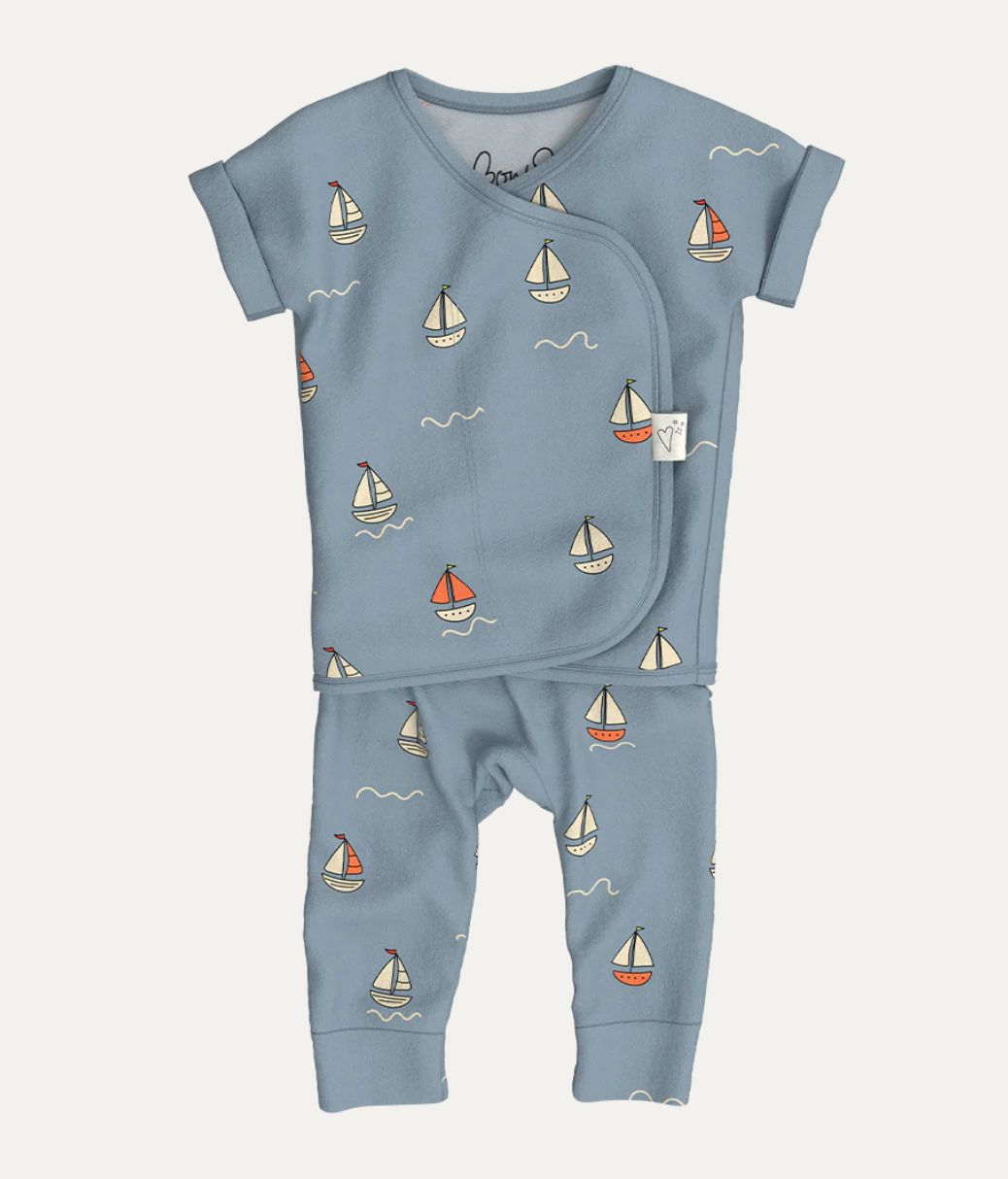 Bonsie footless short sleeve romper 