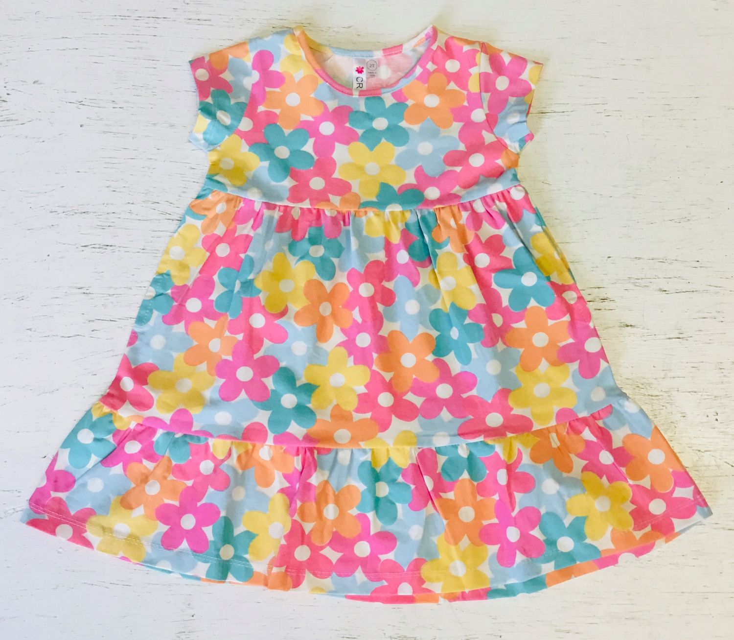 Pop Floral Print Dress