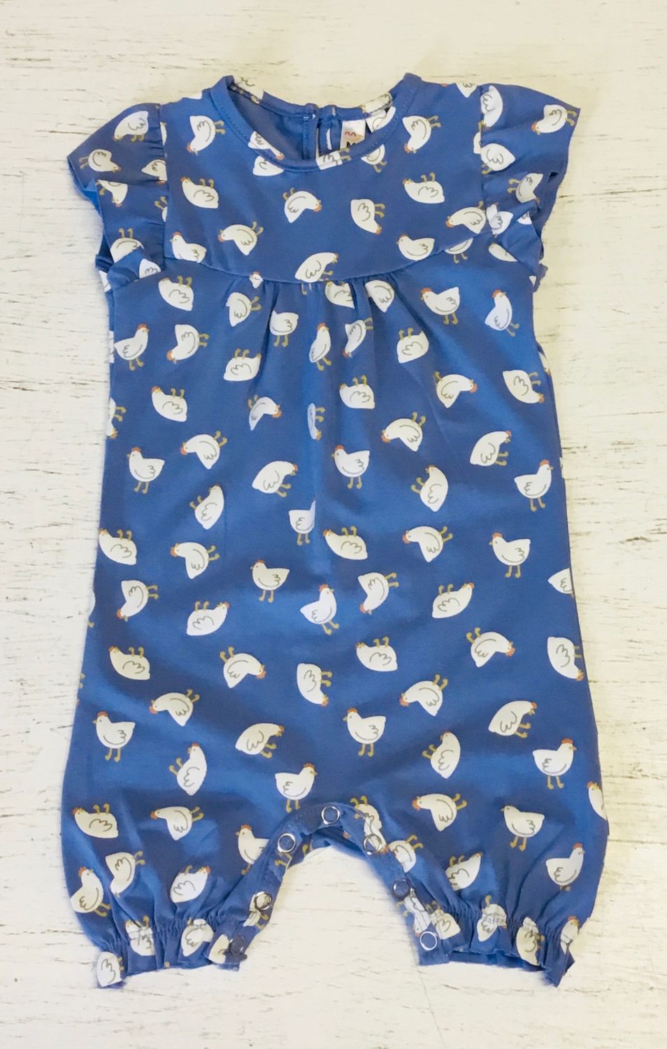Chick Print Romper