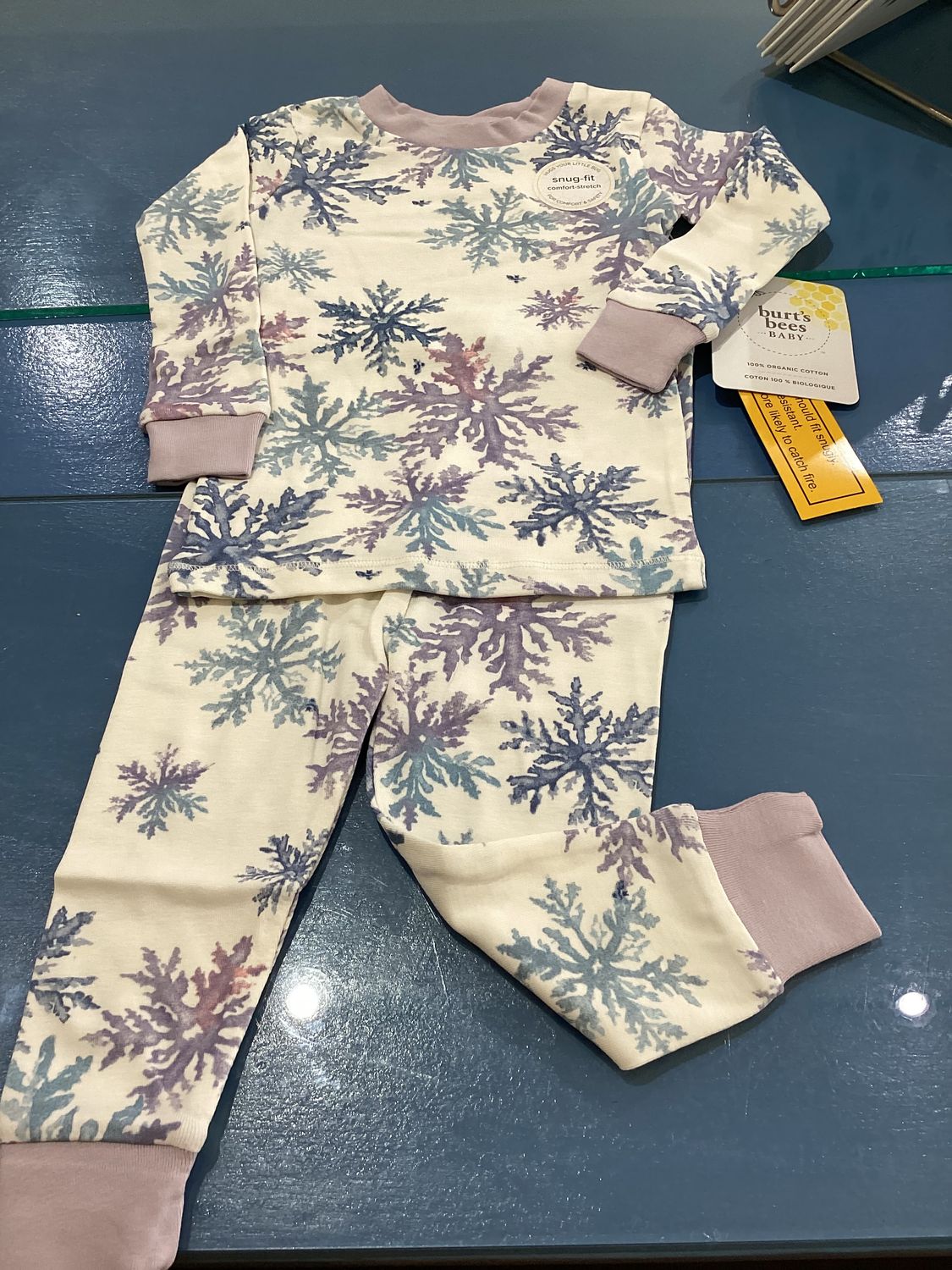 Snowflake Flurries 2 piece pajamas
