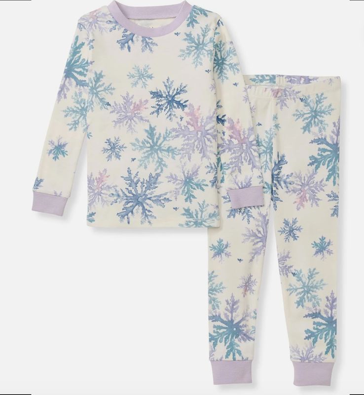 Snowflake Flurries 2 piece pajamas