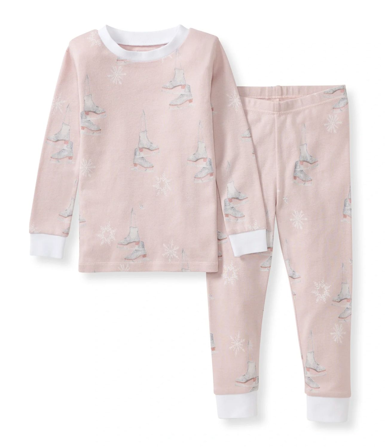 Ice Skates Organic Cotton Two-Piece Pajamas