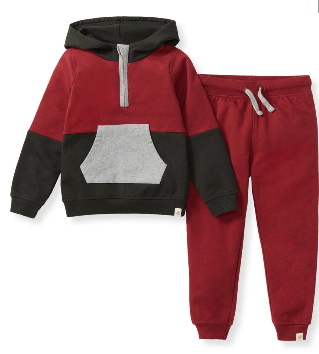 Color Blocked Sweatshirt Set
