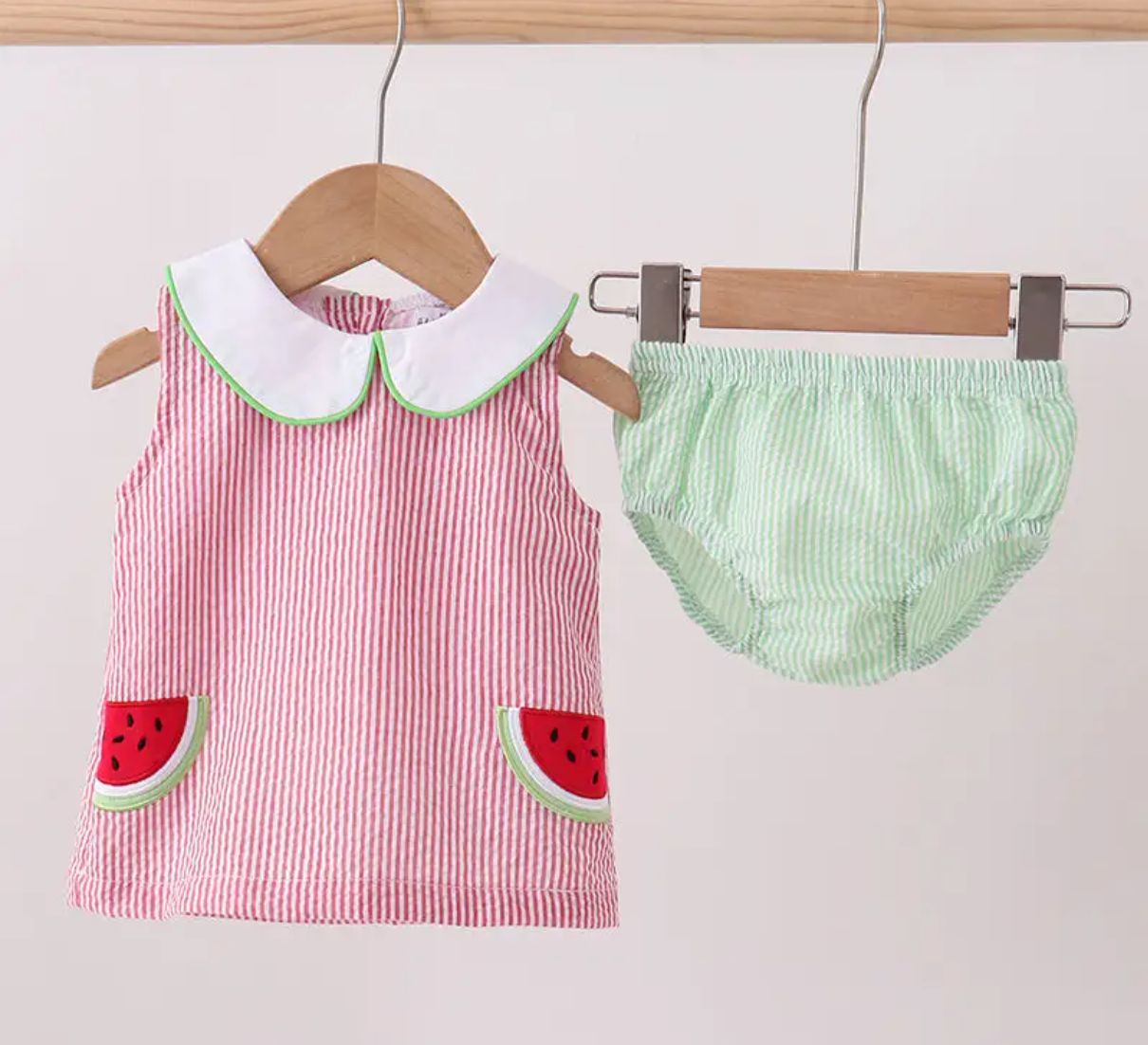 Watermelon Dress &amp; Bloomer Set
