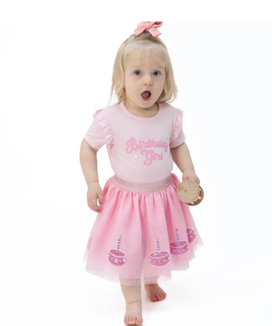 Birthday Tutu Skirt w/ bike shorts