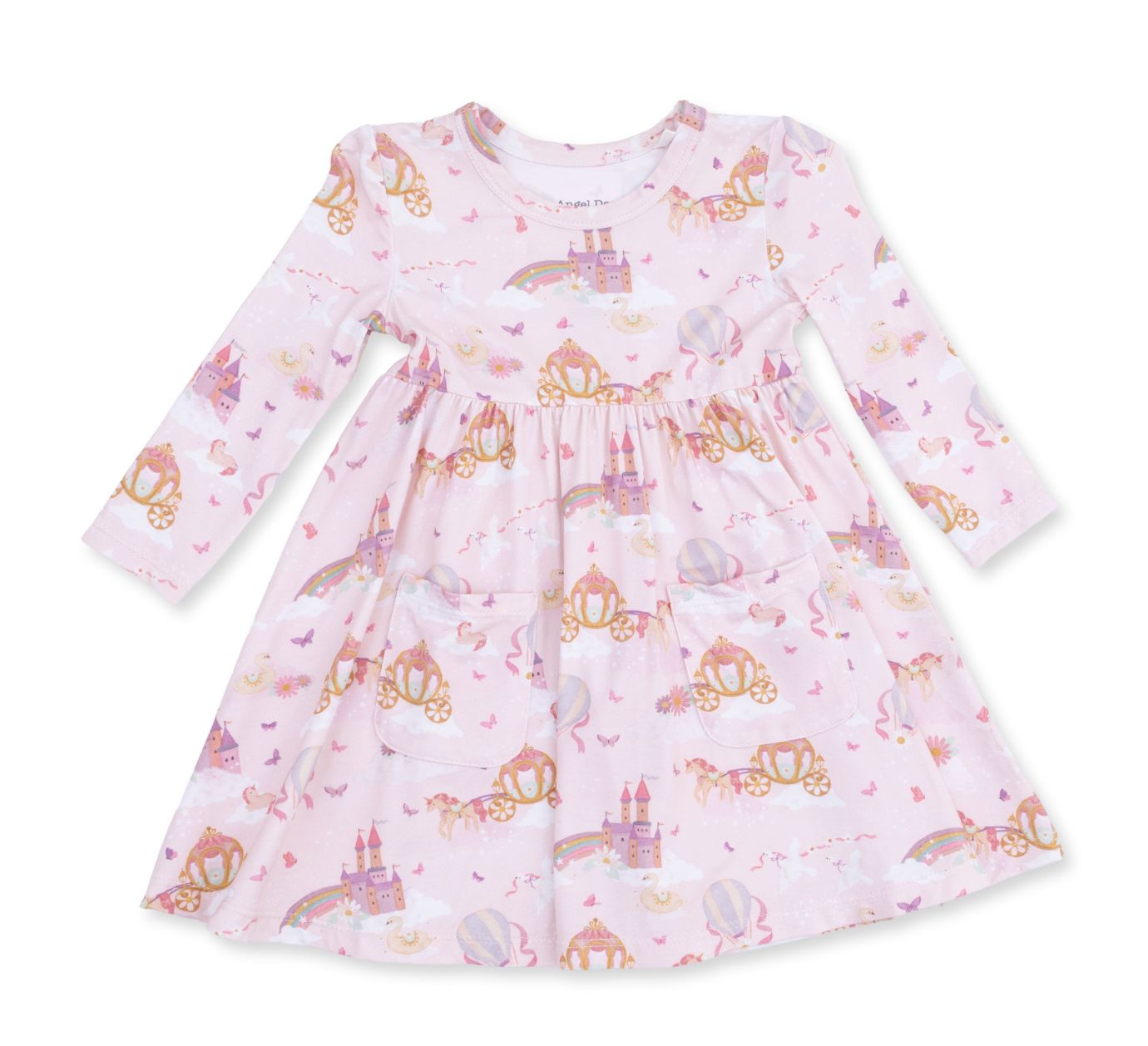 Princess Unicorns &amp; Castle Dress W/ Bike Shorts
