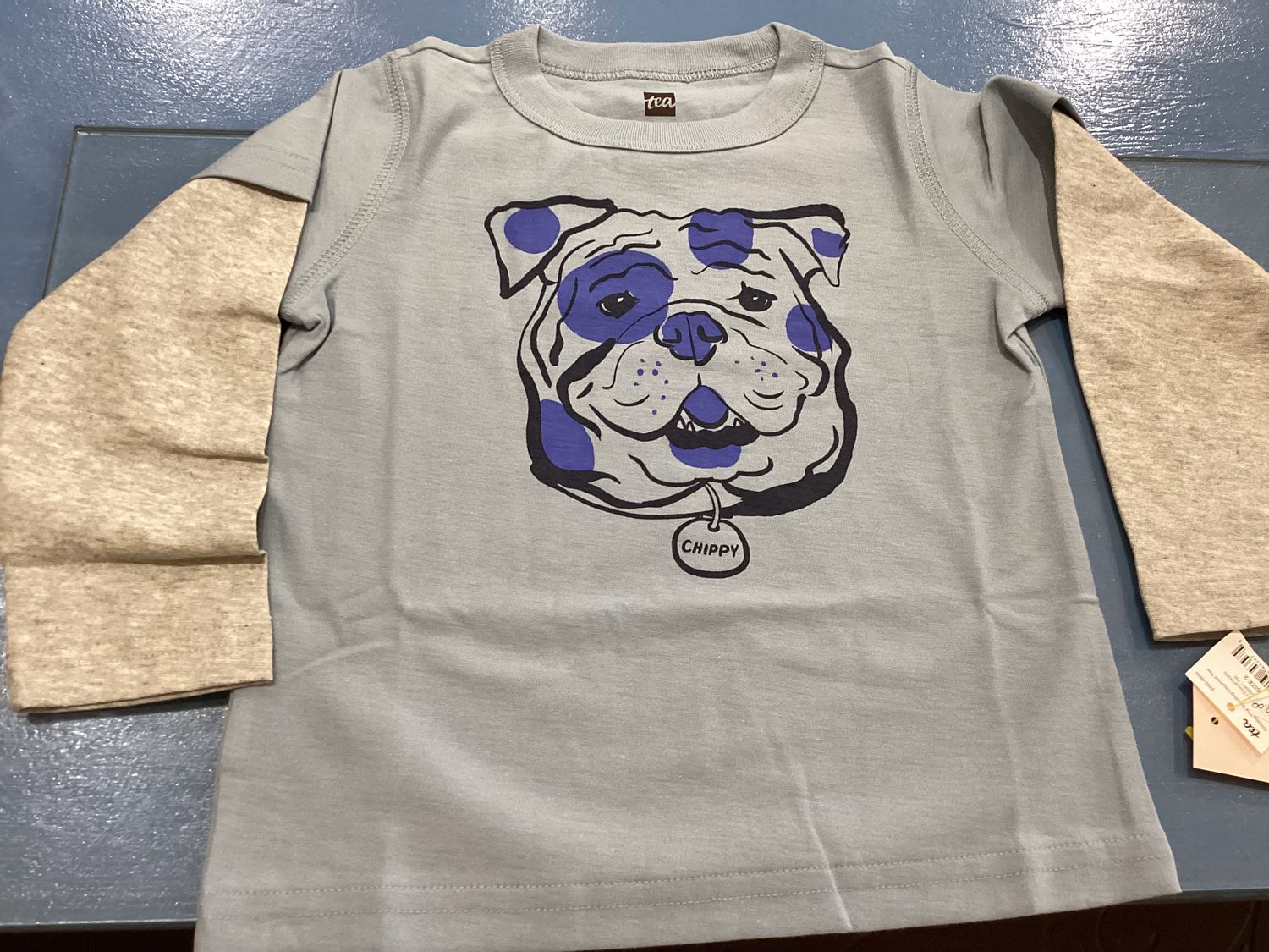 Chippy the Bulldog layered tee
