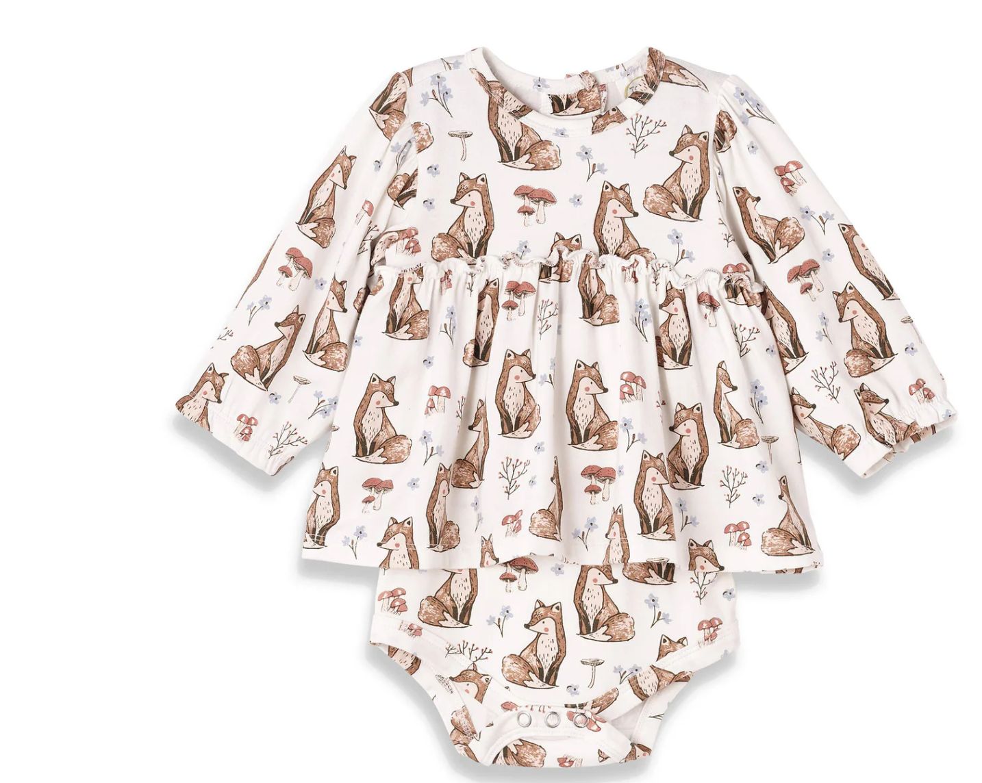 Foxy Garden L/S Skirted Bodysuit