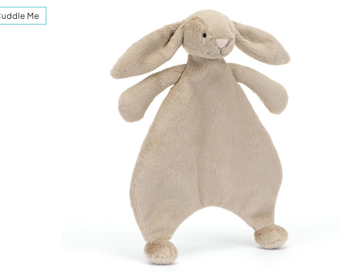 bashful Beige Bunny comforter
