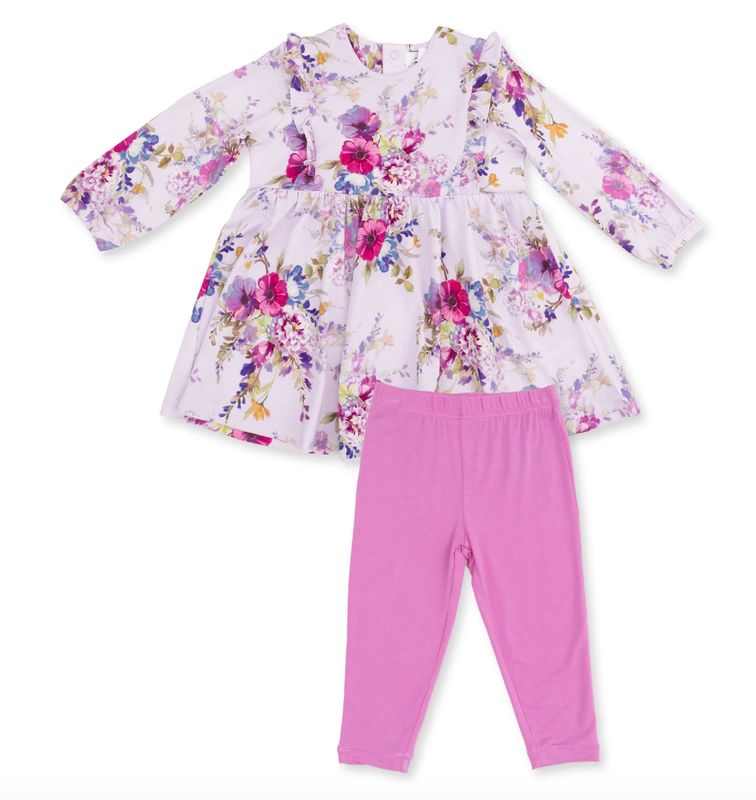  L/S dress w/leggings set