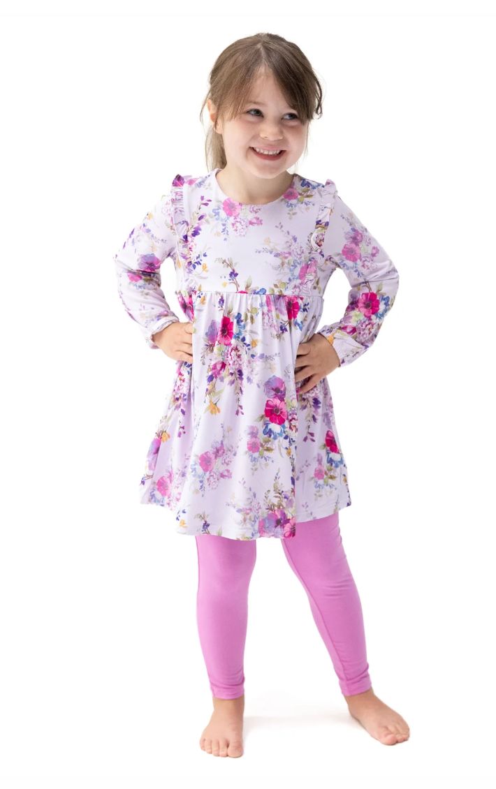 L/S dress w/leggings set