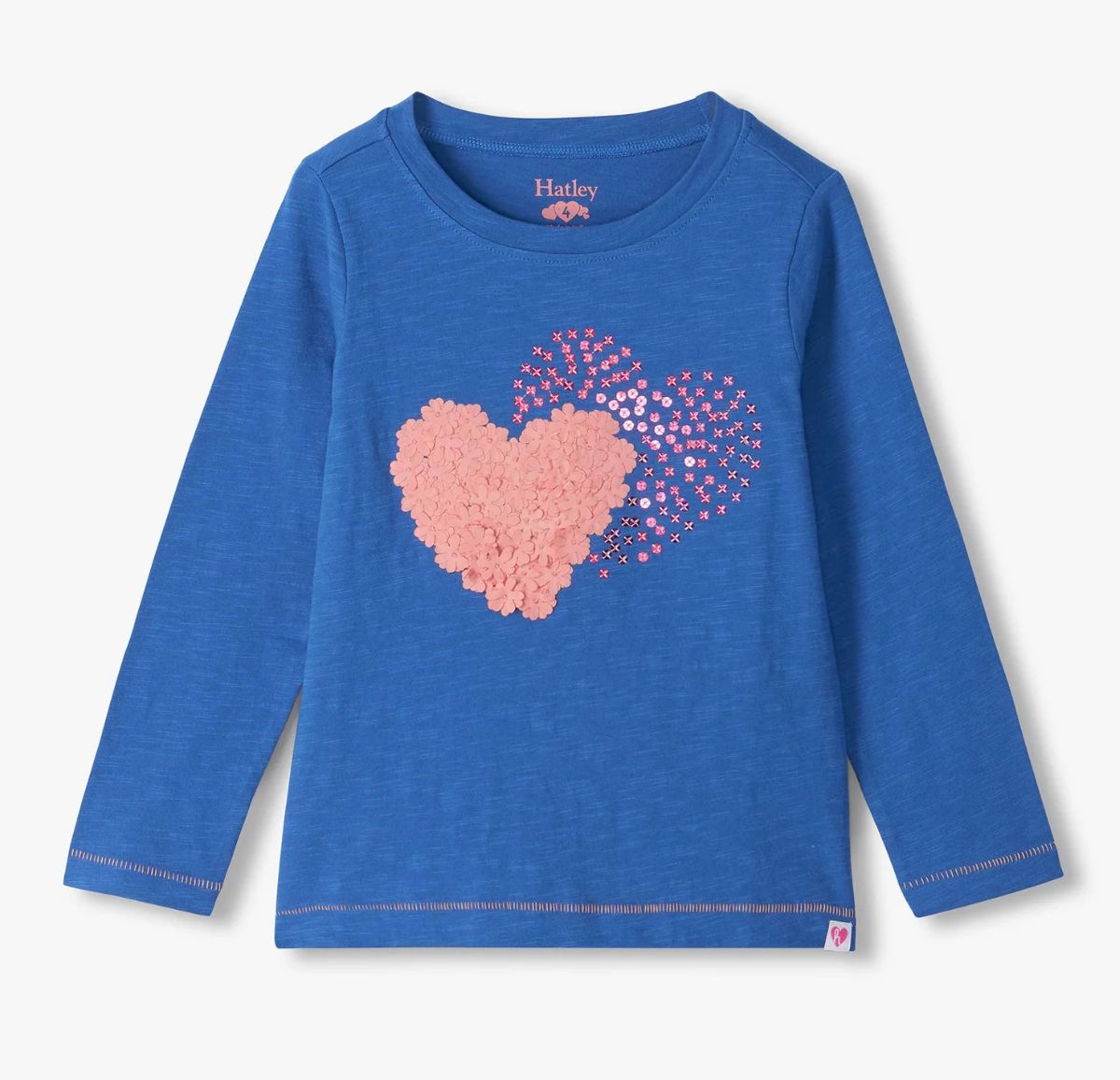 Double Hearts L/S Graphic Tee