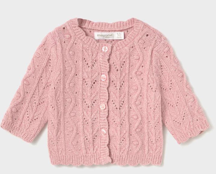 2301 Long Cardigan Rosa