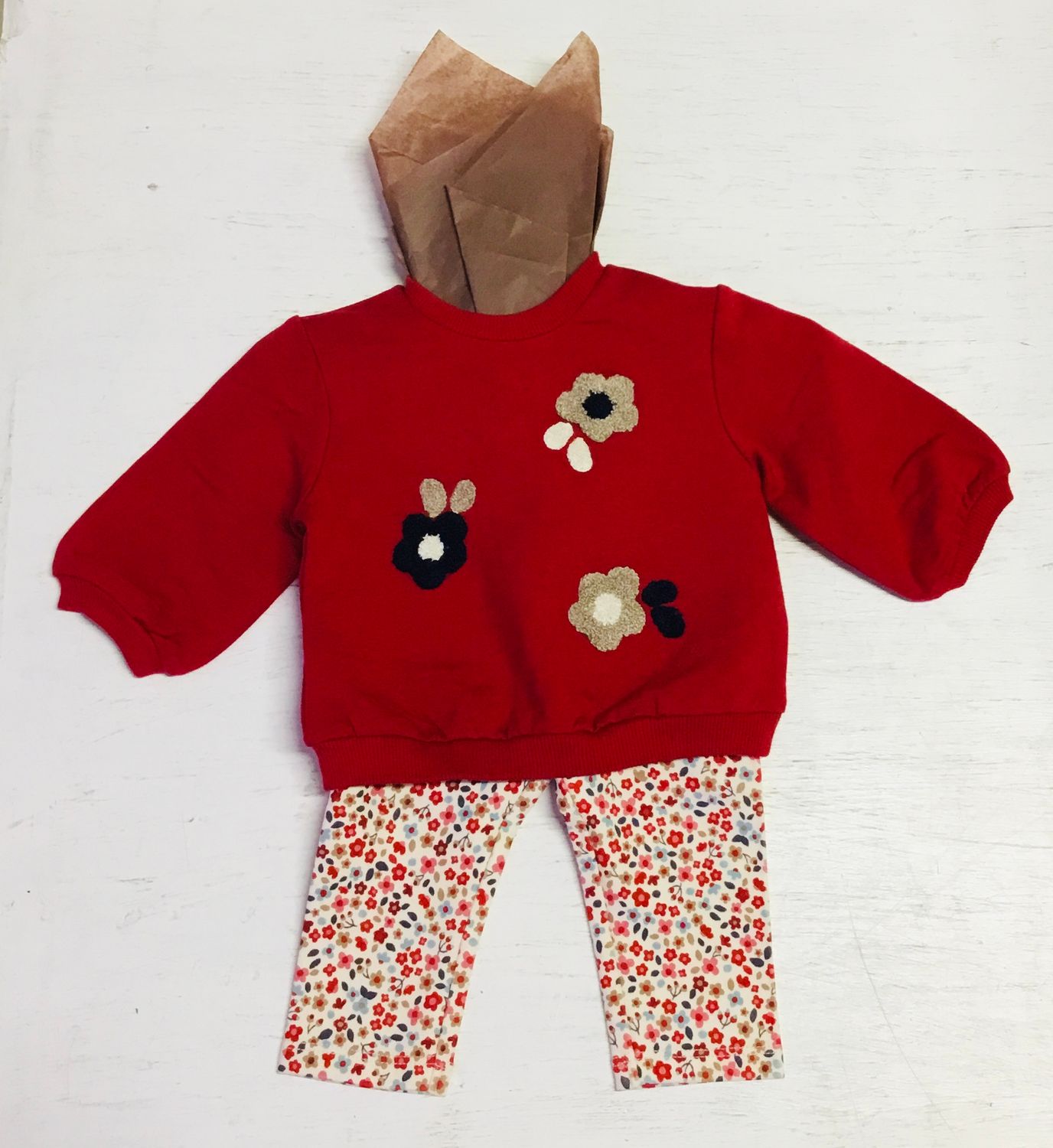 2759 Legging &amp; Sweatshirt Set (91 Red)