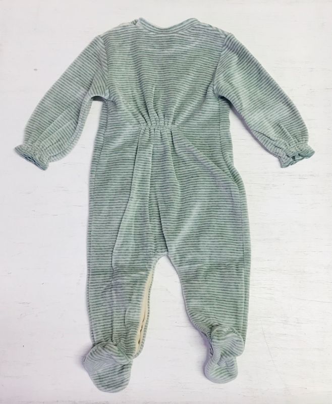 2753 Teal Velour Onesie 