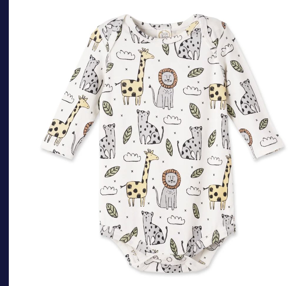 Tesa Babe Safari Snuggles L/S bodysuit
