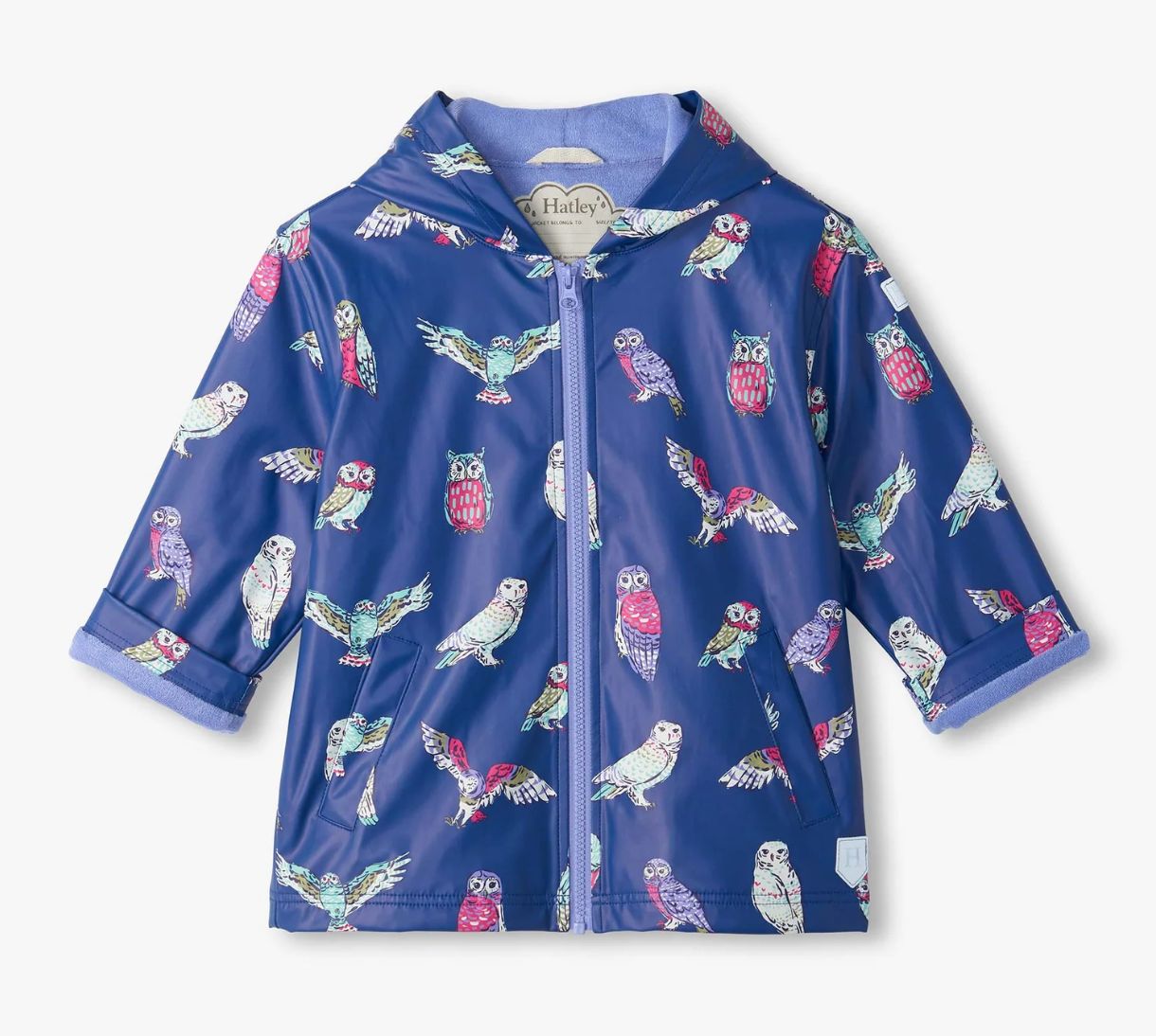 Colourful Owls Rain Coat
