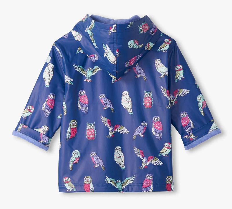 Colourful Owls Rain Coat