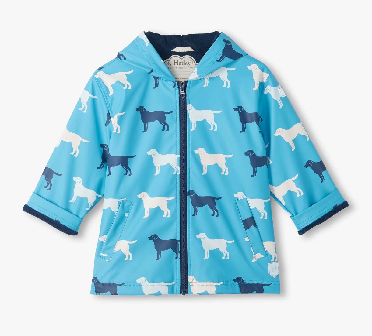 Dog Silhouette Colour Change Rain Coat