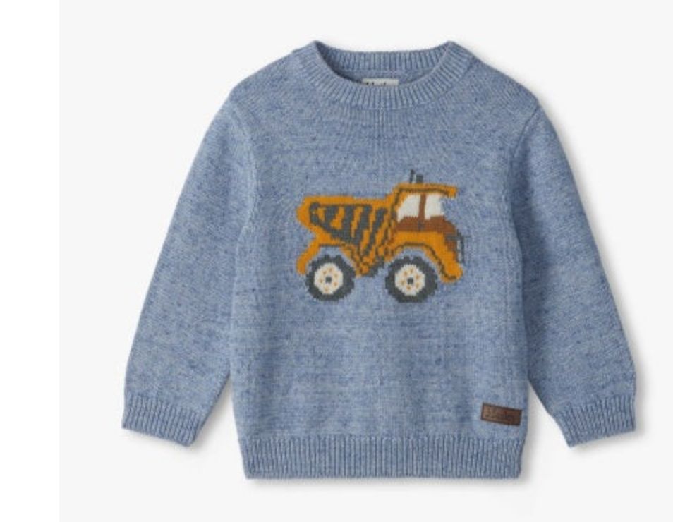 Dump Truck Crew Neck Sweater