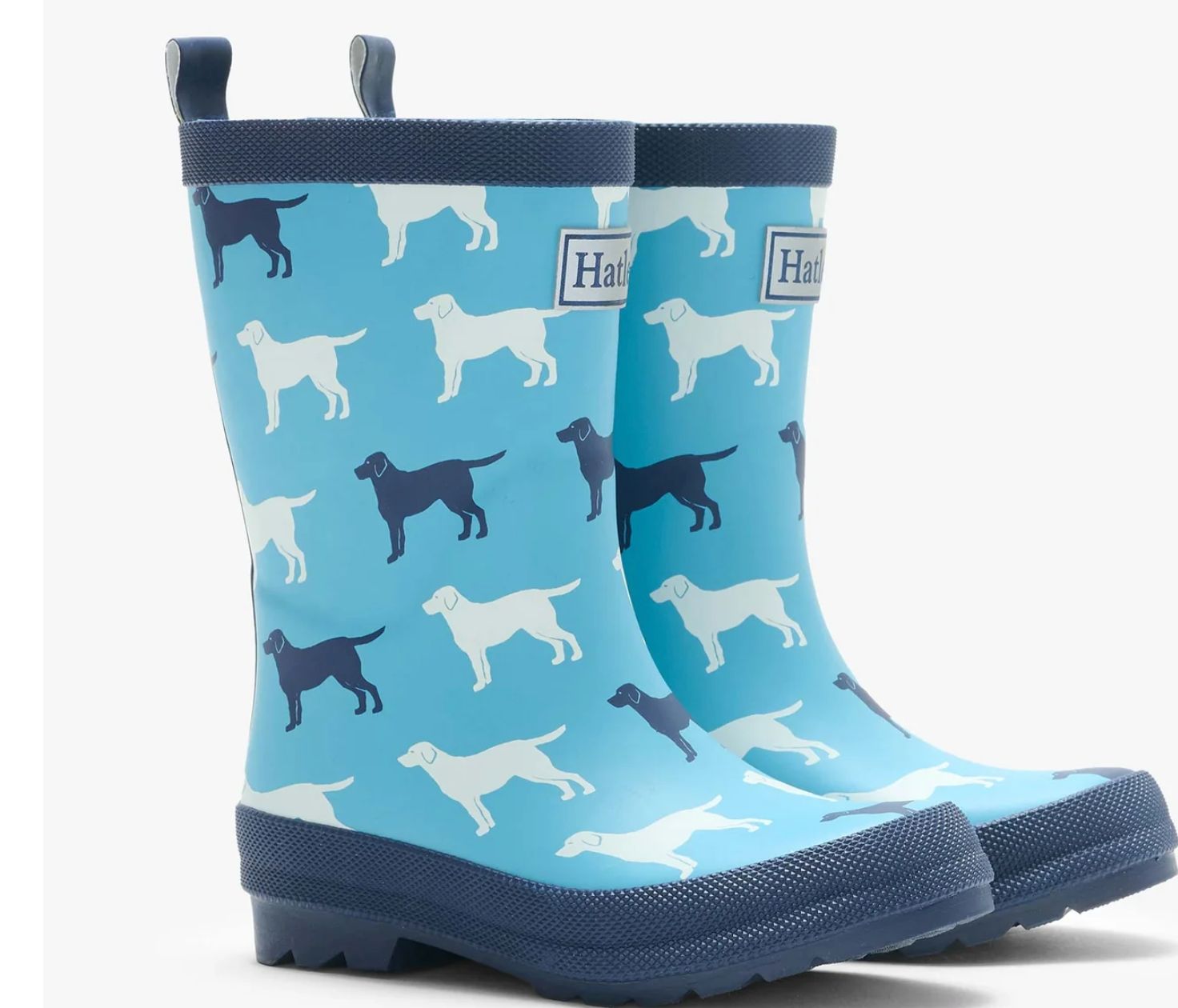 Dog Silhouette Matte Rain Boots