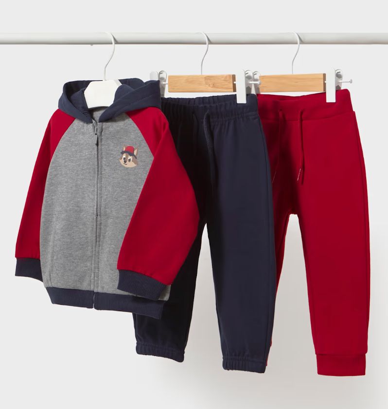 918  red, blue, &amp; grey tracksuit