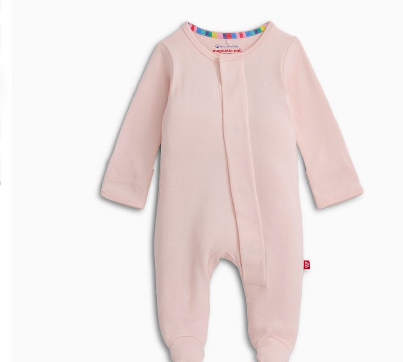 Magnetic Me Organic Cotton Pink Footie