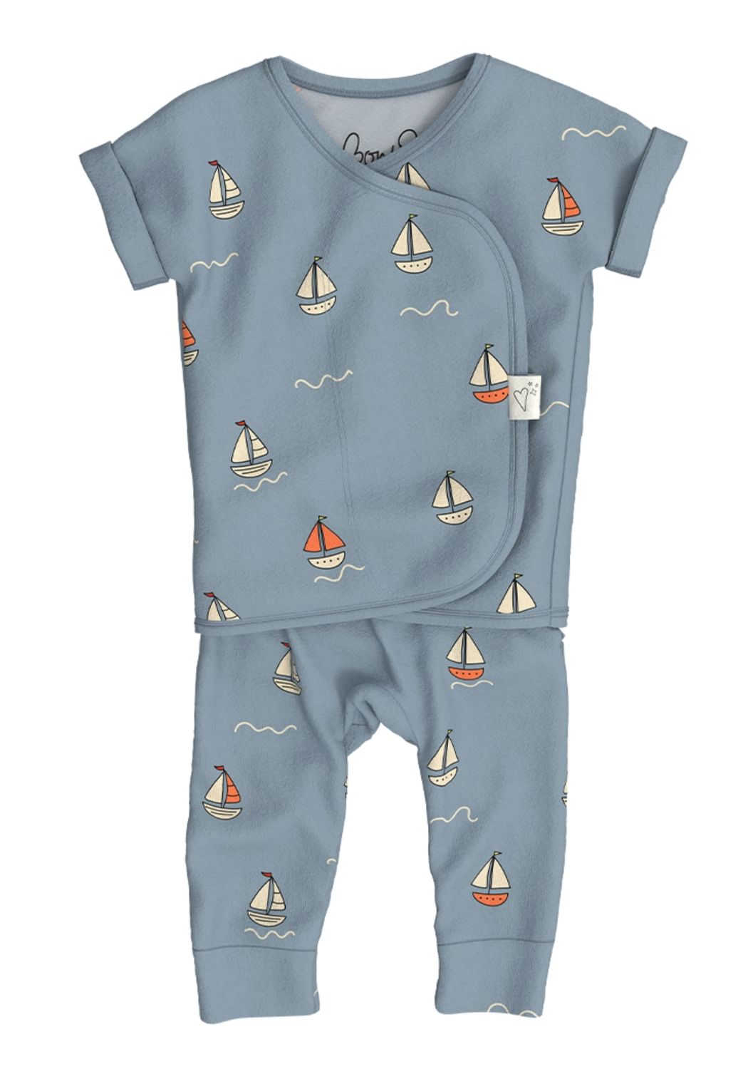 Bonsie Ahoy Baby Footless Shortsleeve