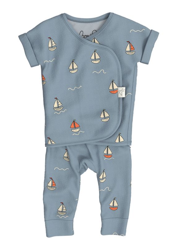 Bonsie Ahoy Baby Footless Shortsleeve