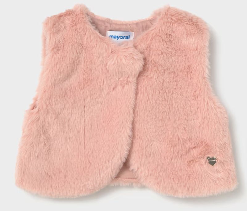 2387 faux fur vest