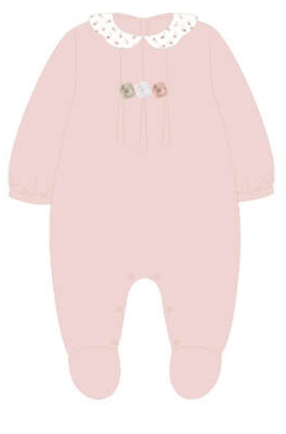 2752 Velour collared footie