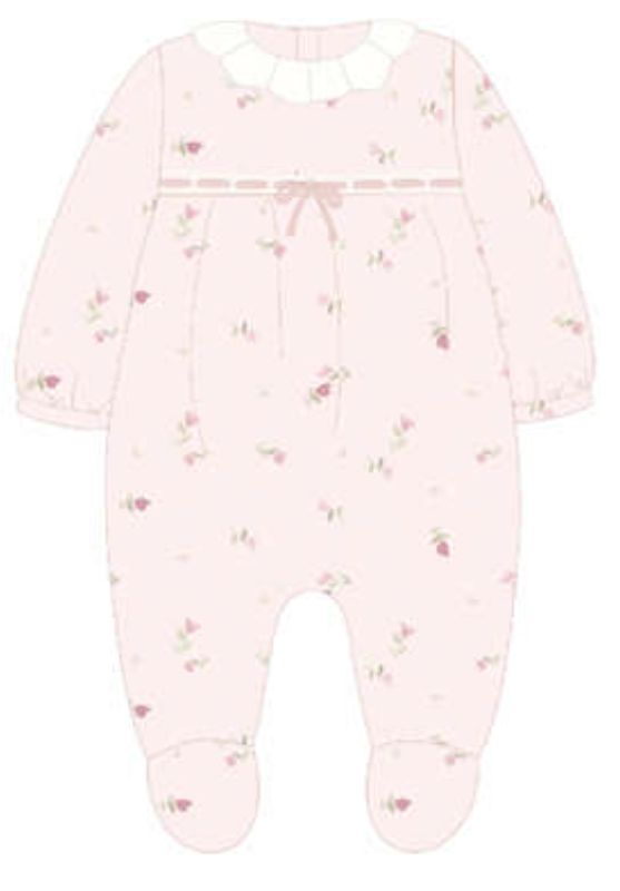 2752 Velour collared footie