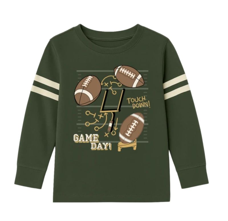 Game Day football L/S tee
