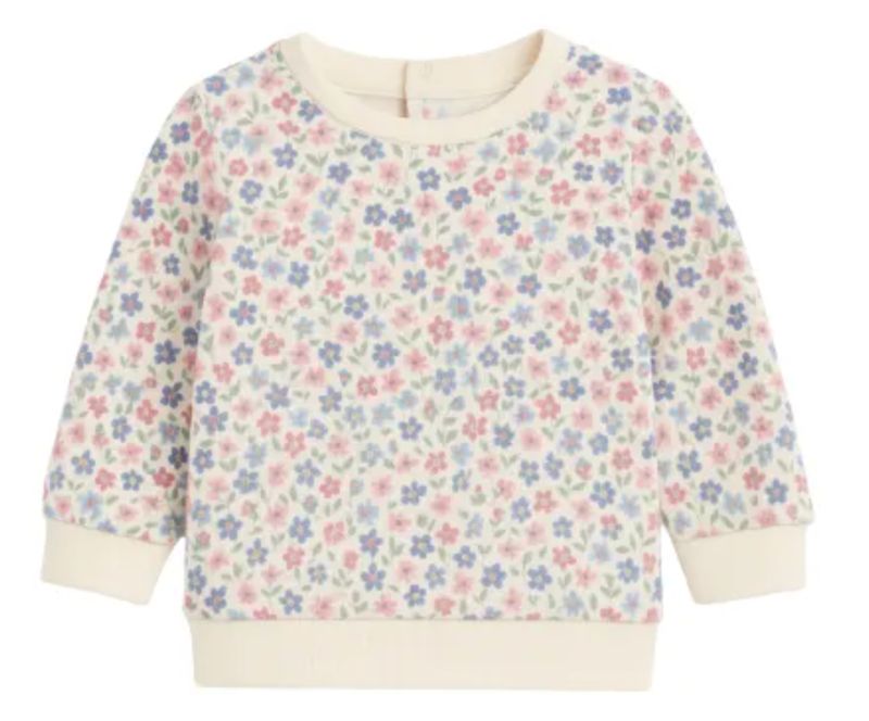 tiny multiflower infant jogger set