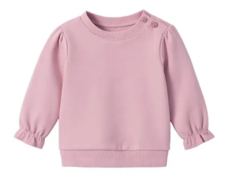 L/S pink tee with floral leggings set