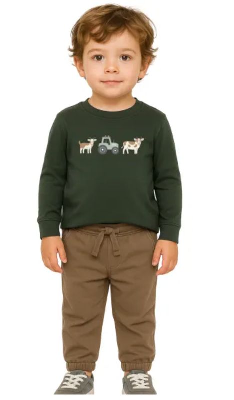 Farm animal L/S tee &amp; jogger set