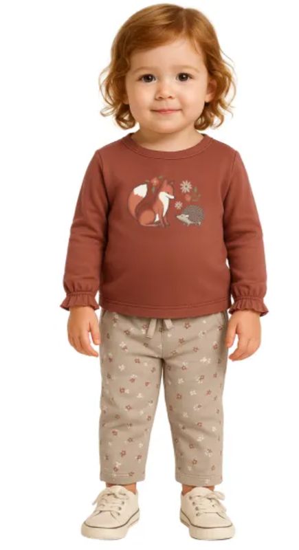 Woodland animal l/s tee &amp; pant set