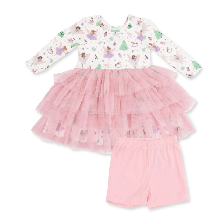 Sugar Plum Fairies Twirly L/S Tutu Dress