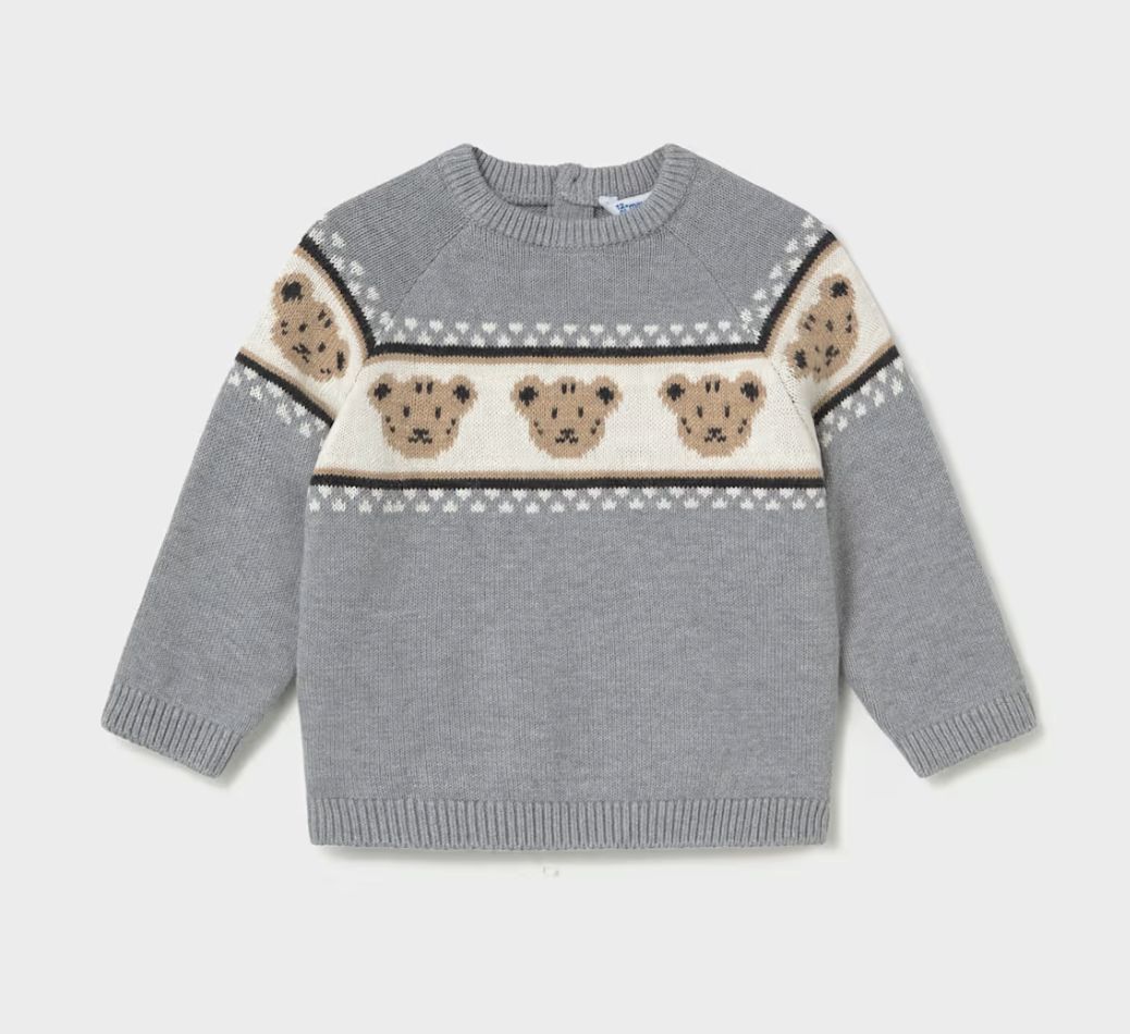 2375 Teddy Bear Jacquard Jumper