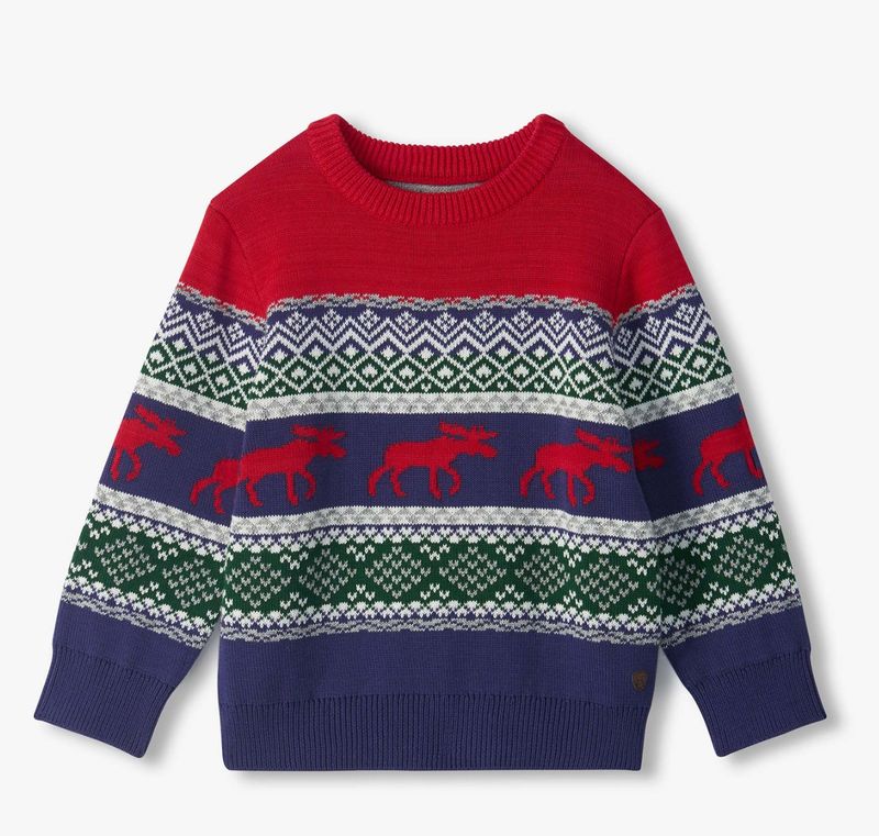 Holiday Fair Isle Crew Neck Sweater