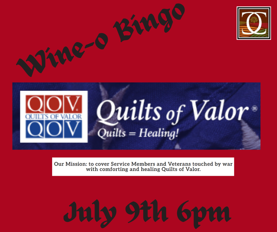 Wine-O Bingo July 9th - 6PM