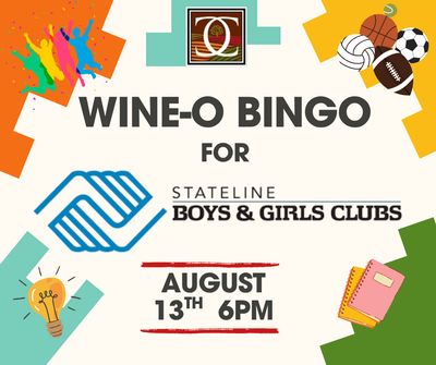 Wine-O Bingo August 13th - 6pm