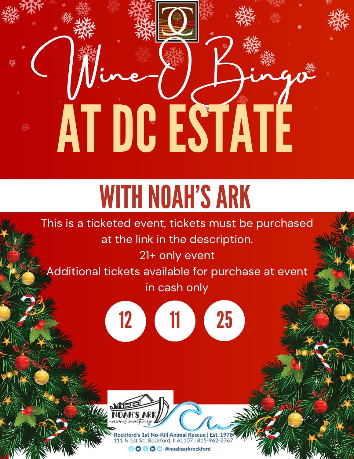 Wine-O Bingo December 11th 6-8pm