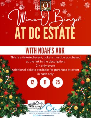Wine-O Bingo December 11th 6-8pm