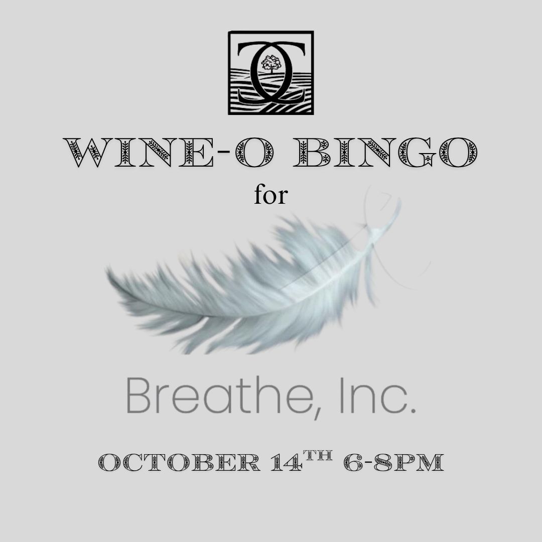 Wine-O Bingo for Breathe, Inc. Oct. 14th 6-8pm