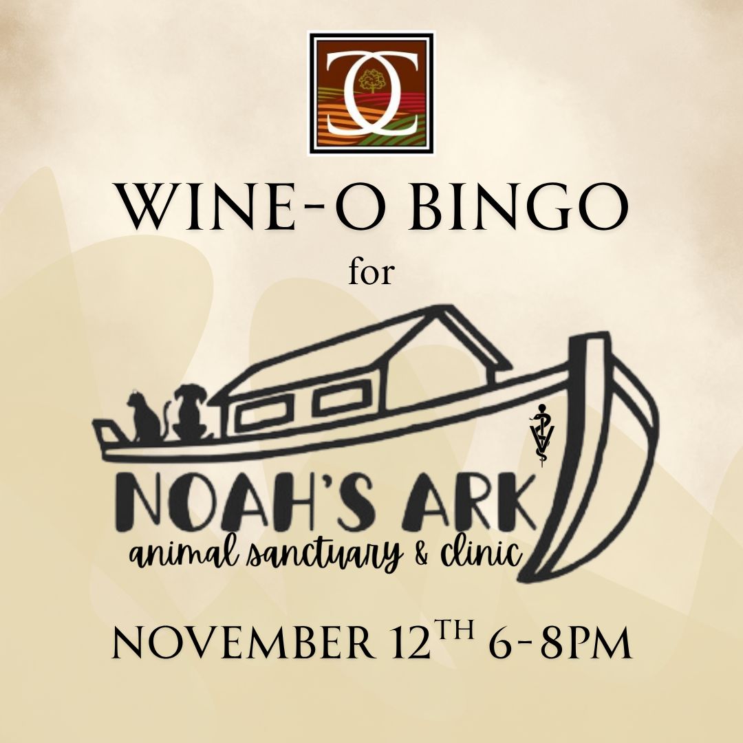 Wine-O Bingo for Noah's Ark Nov. 12th 6-8pm