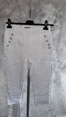 Yew crop trouser white