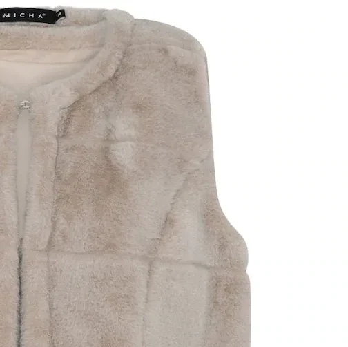 Micha faux fur gilet champagne 105312, Size: 10